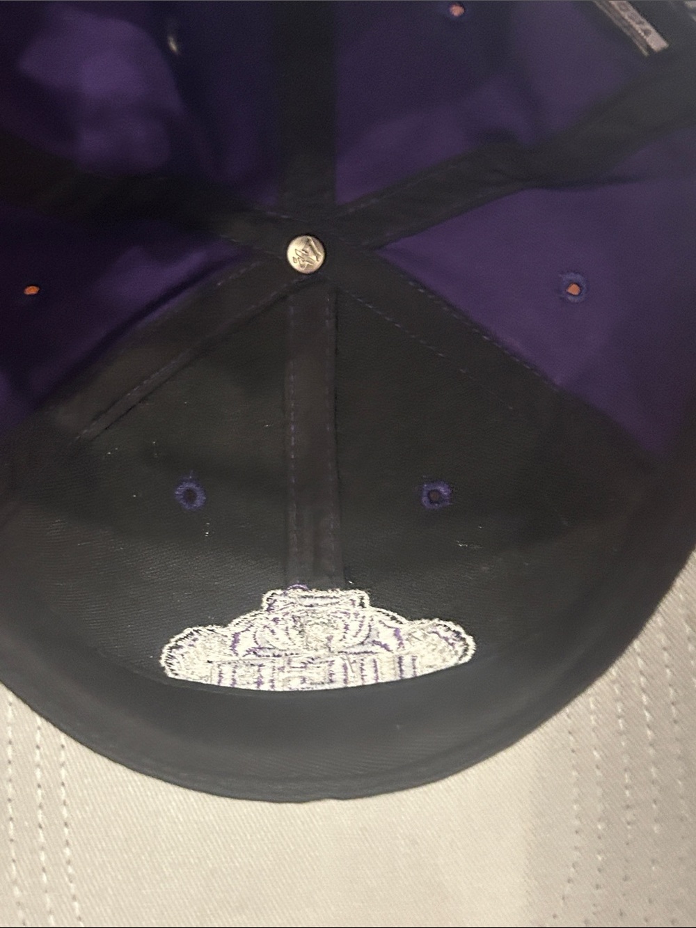 University Of Central Arkansas Bears UCA ‘47 Brand Purple Cap O/S Velcro New! - Picture 5 of 9
